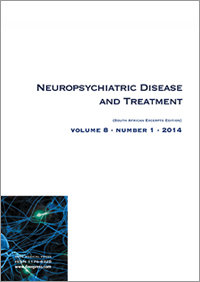 The Journal of Neuropsychiatric Disease & Treatment, SA Edition
